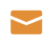 Orange envelope icon with a pointed flap.